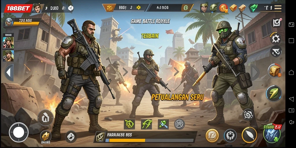 Gameplay seru 188BET dalam aksi Battle Royale