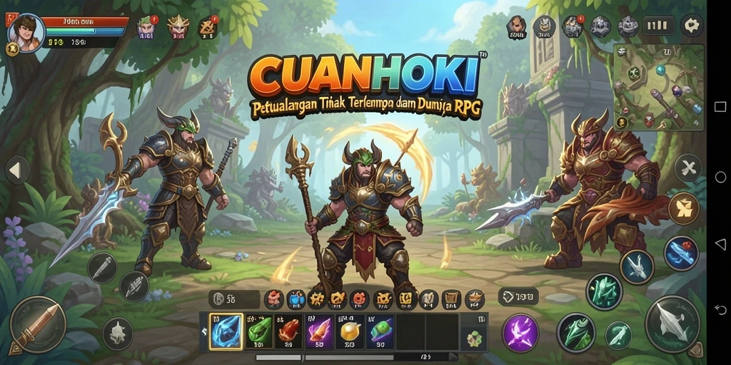 Tangkapan layar dari gameplay <strong>CUANHOKI</strong> memperlihatkan pertempuran yang seru dan grafis yang menawan.