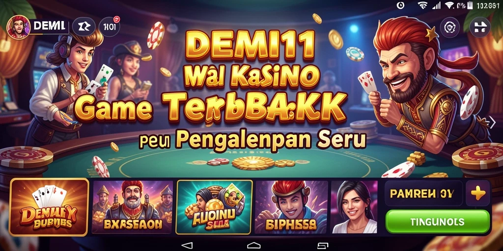 Tampilan gameplay Kasino yang menarik dan interaktif di DEMI11.