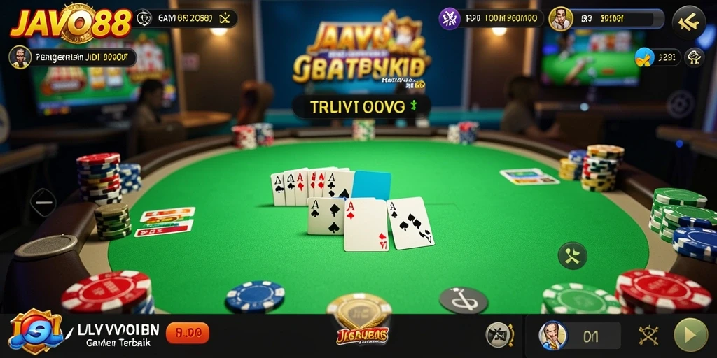 Gameplay Poker seru dan mendebarkan di JAVO88.