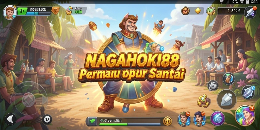 Screenshot utama menunjukkan momen seru dalam gameplay NAGAHOKI88.