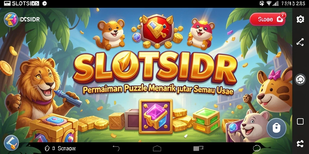 Tampilan gameplay SLOTSIDR yang penuh warna dan menarik.