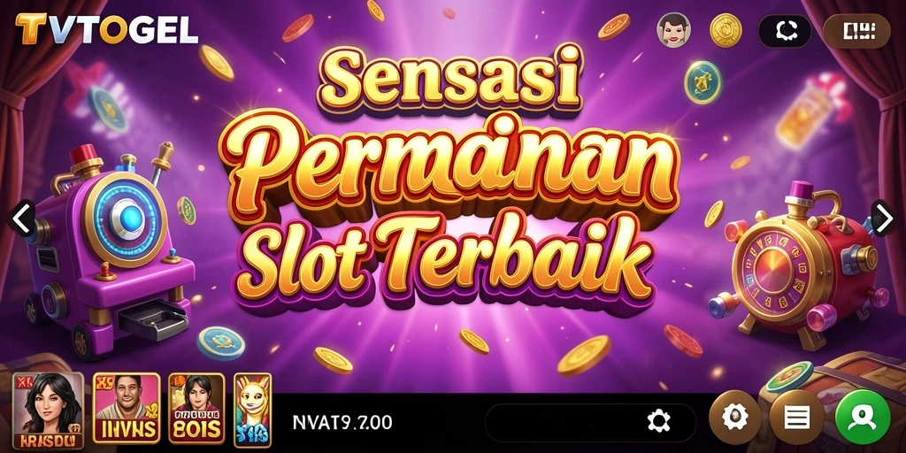 Tangkapan layar utama TVTOGEL menunjukkan gameplay Slot yang mengasyikkan.